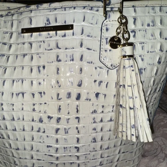 Brahmin Asher La Scala Marina Leather Shoulder Bag - Picture 3 of 10